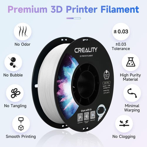6KG Creality CR-TPU Filament - 2kg Black + 2kg White + 2kg Red