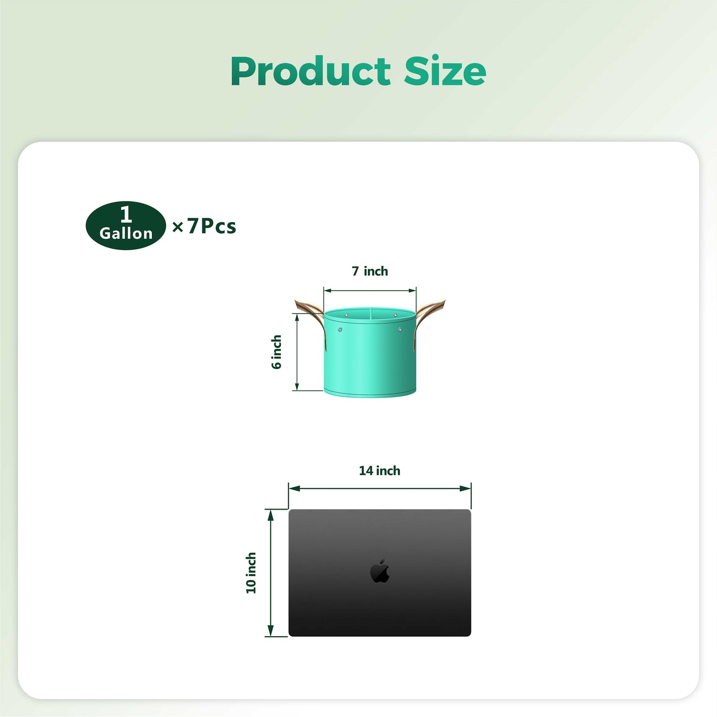 SPONDWILD 7 Pcs Potato Grow Bag, PE Garden pots Plant Grow Bag with Branch-Binding Holes and Drain holefor for Vegetables, Strawberries, Flowers