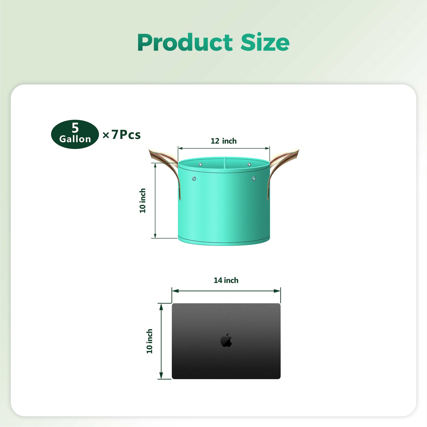 SPONDWILD 7 Pcs Potato Grow Bag, PE Garden pots Plant Grow Bag with Branch-Binding Holes and Drain holefor for Vegetables, Strawberries, Flowers
