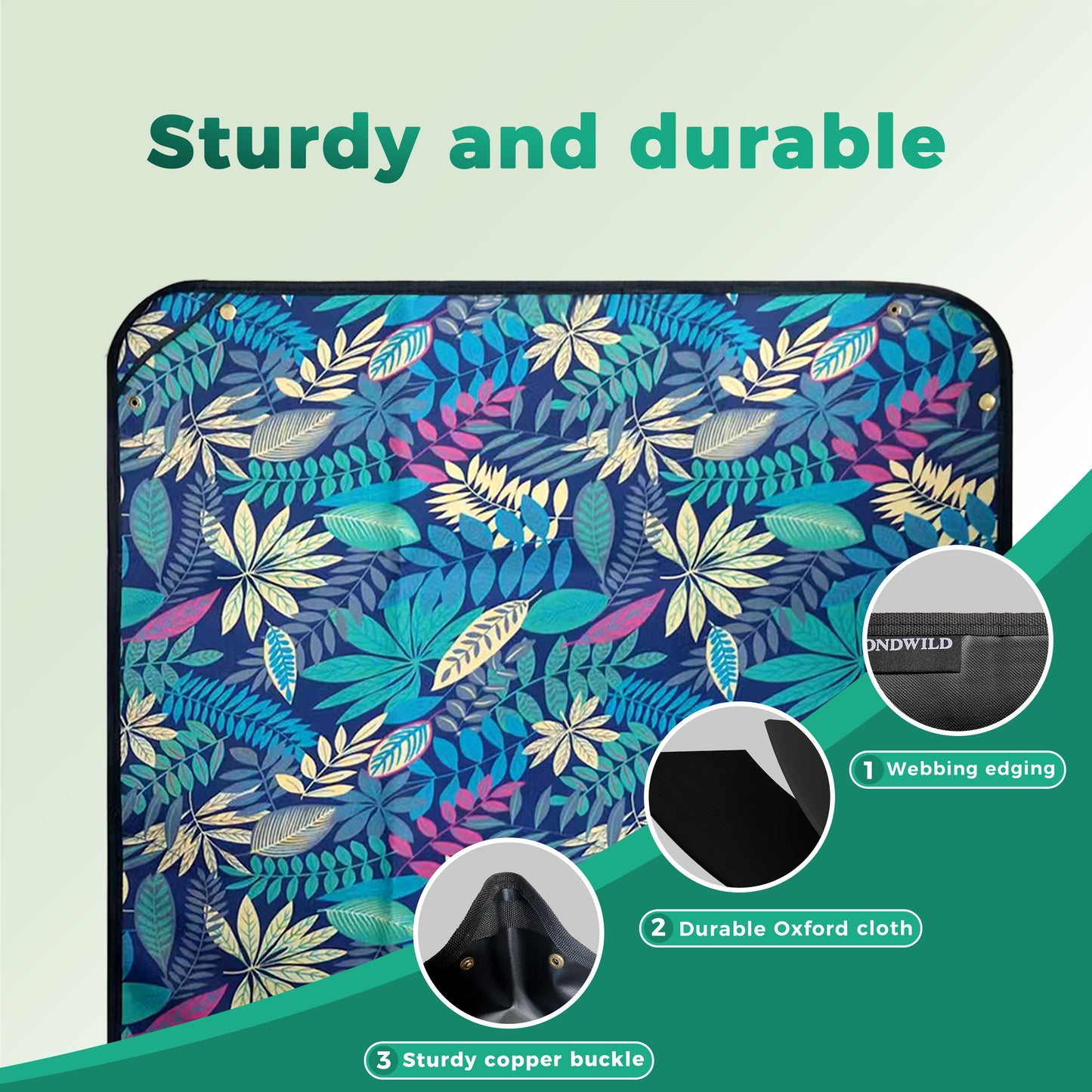 SPONDWILD Large Plant Transplanting Mat - PVC-Leaf Thickened Waterproof Potting Mat, Succulent Gardening Mat, Portable Repotting Mat for Mess Control
