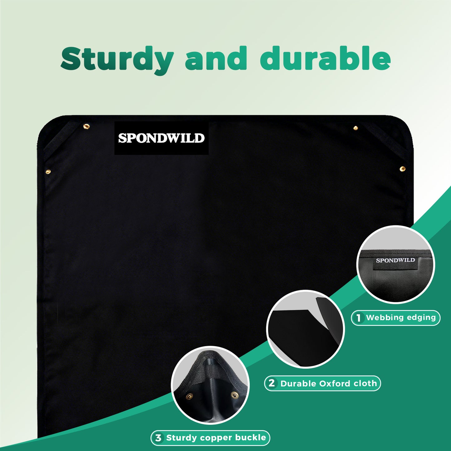 SPONDWILD Large Plant Transplanting Mat - PVC-Black Thickened Waterproof Potting Mat, Succulent Gardening Mat, Portable Repotting Mat for Mess Control
