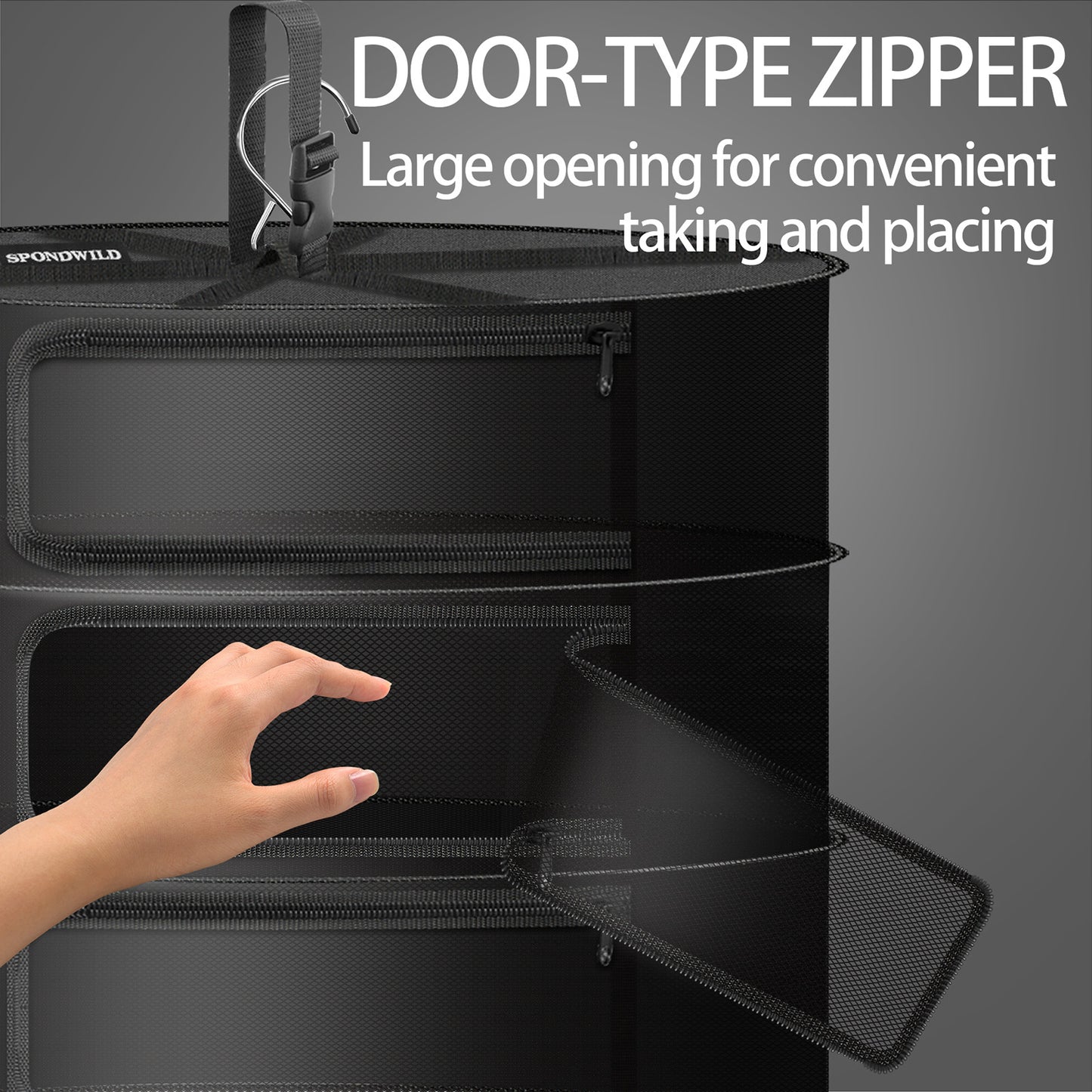 Herb Drying Hanging Mesh Rack - 1ft Diameter (D12xH21 inch) 3 Layer, Foldable Plant Drying Net with U-Shaped Zipper & Storage Pouch for Herbs, Plants, Flowers, Fruits, Food