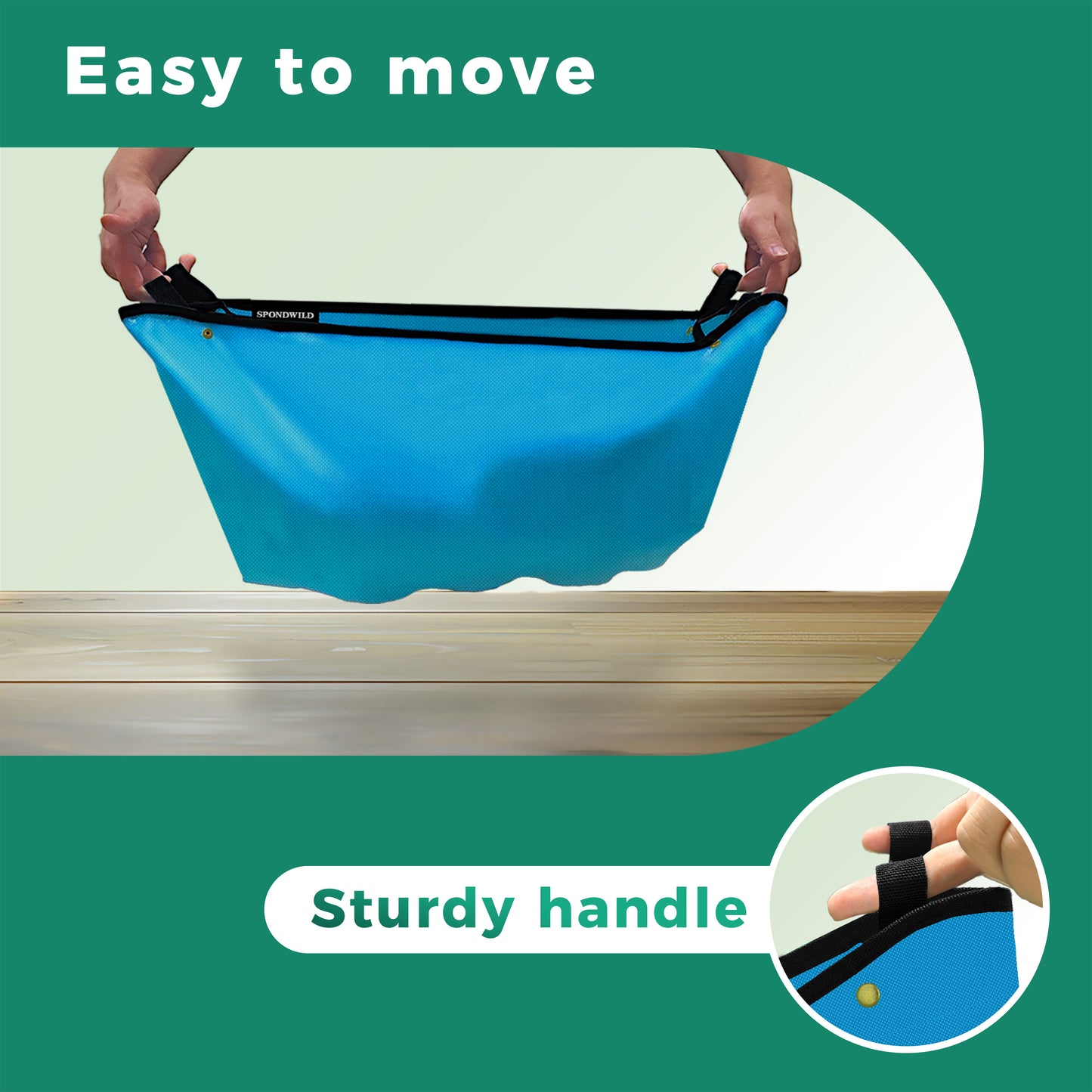 SPONDWILD Large Plant Transplanting Mat - PVC-Blue Thickened Waterproof Potting Mat, Succulent Gardening Mat, Portable Repotting Mat for Mess Control