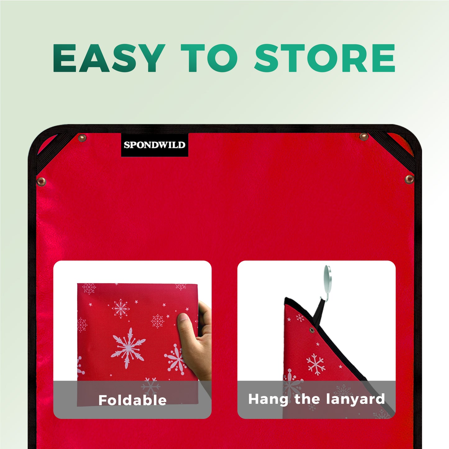 SPONDWILD Large Plant Transplanting Mat - PVC-Red Snowflake Thickened Waterproof Potting Mat, Succulent Gardening Mat, Portable Repotting Mat for Mess Control