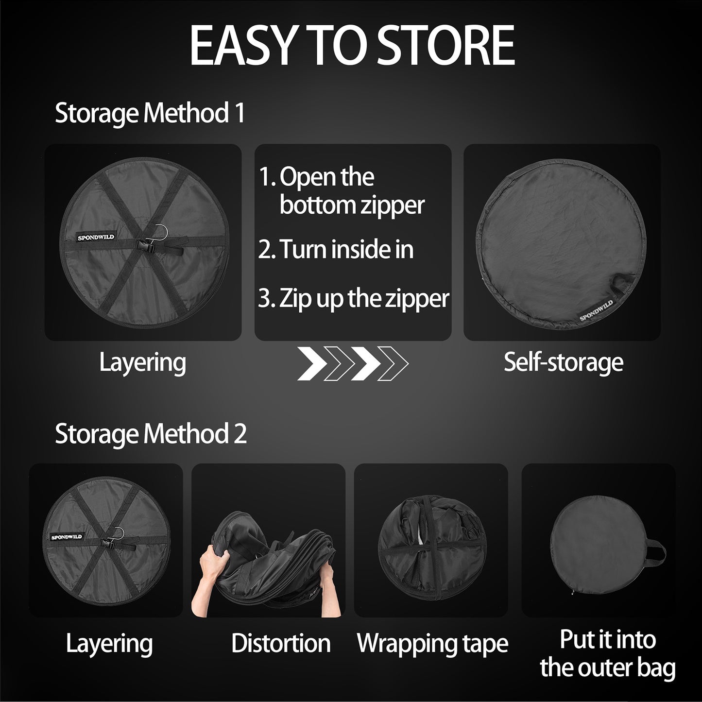 Herb Drying Hanging Mesh Rack - 1ft Diameter (D12xH21 inch) 3 Layer, Foldable Plant Drying Net with U-Shaped Zipper & Storage Pouch for Herbs, Plants, Flowers, Fruits, Food