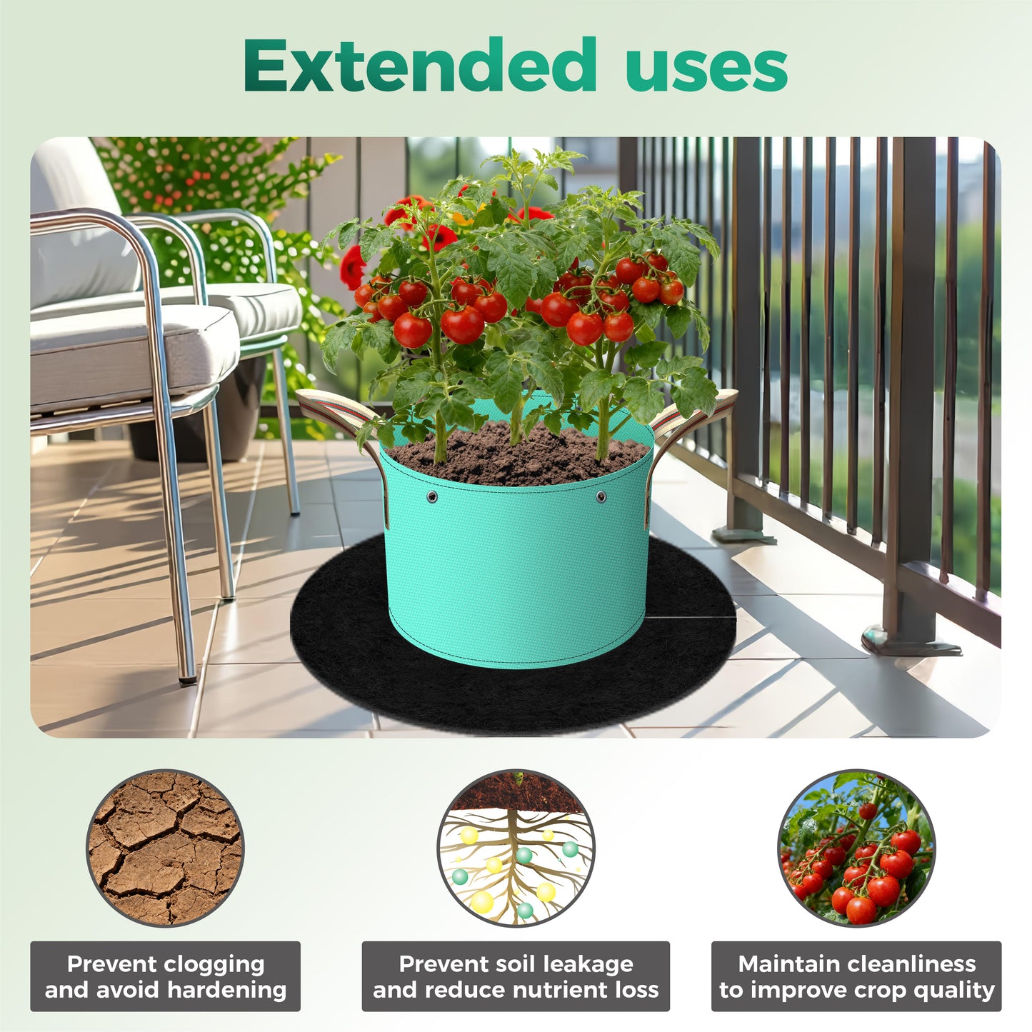 SPONDWILD Mulch Tree Ring,Non-Woven Tree Mulch Ring,Reusable Tree Ring Mulch Mat,Degradable Weed Control Fabric Mat for Landscaping Weed Control Root Protection,Tree Barrier Ring