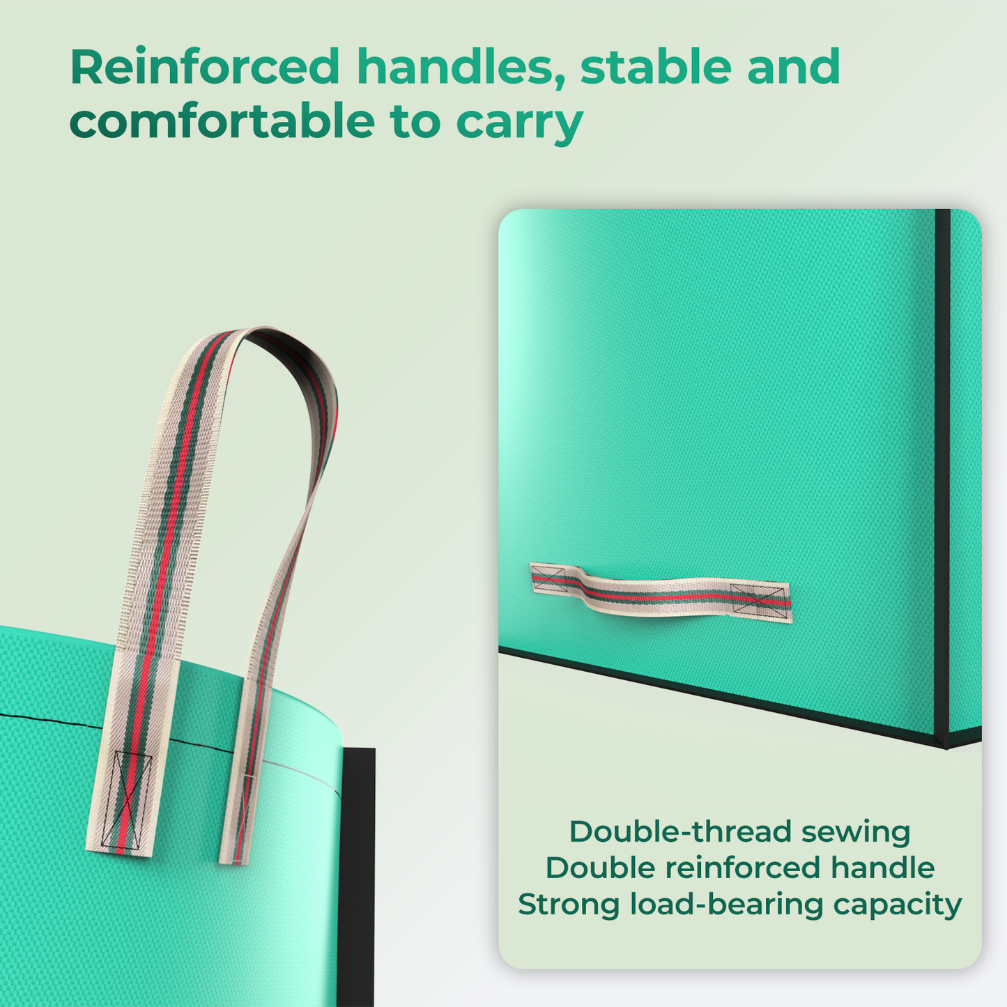 SPONDWILD Reusable Yard Waste Bag - Durable PE Standable Lawn Leaf Bag with 4 Reinforced Handles, Collapsible Portable Garden Container for Leaves, Yard Waste, Garden Debris (Green)