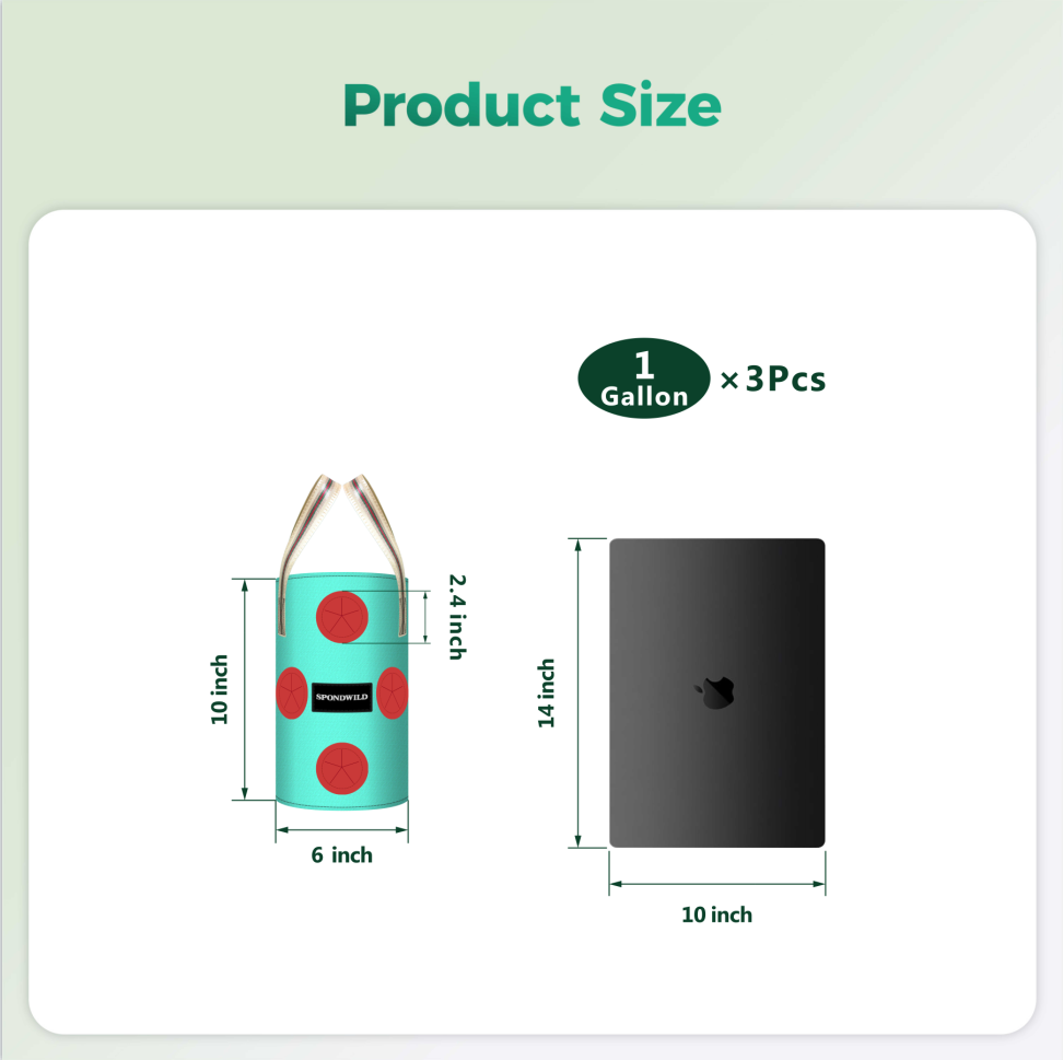 SPONDWILD 3 Pack Hanging Strawberry Planter Bags, Hanging Grow Bags with Bottom Planting Hole, Thickened PE Strawberry Pot for Vegetables Herbs Tomatoes