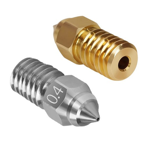 10pcs TWO TREES High-speed Nozzle for Creality Ender 7 (0.4mm Brass 2pcs, 0.6mm Brass 2pcs, 0.8mm Brass 2pcs, 0.6mm Chromium Zirconium Copper 2pcs, 0.8mm Chromium Zirconium Copper 2pcs)
