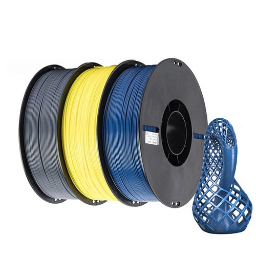 3kg Creality CR-ABS Filament - (1kg Grey + 1kg Yellow + 1kg Blue)