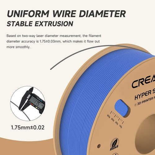 3kg Creality Hyper-PLA Filament - (1kg Red+1kg Blue+1kg Orange)