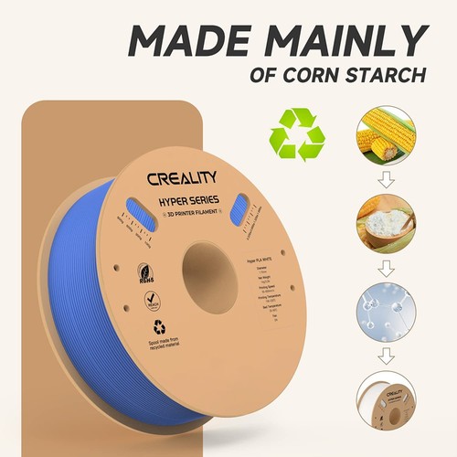 3kg Creality Hyper-PLA Filament - (1kg Red+1kg Blue+1kg Orange)