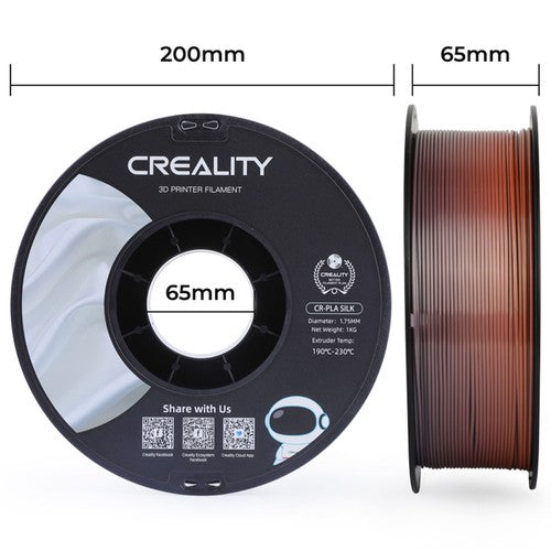 4kg Creality CR-Silk PLA Filament - Rainbow + Silver + Purple + Golden