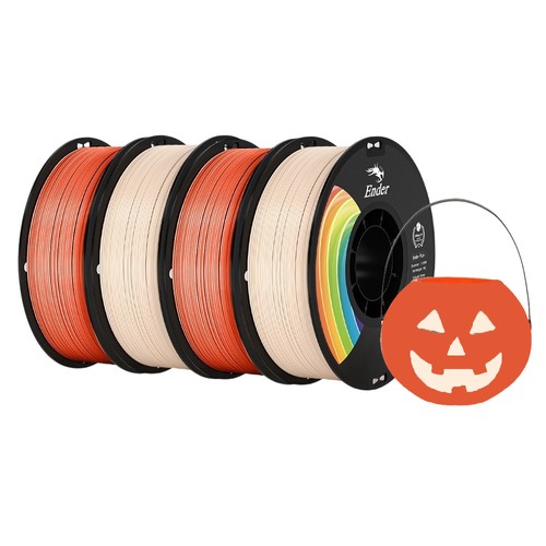 4kg Creality Halloween Pack Ender-PLA Pro (PLA+) Filament (2kg Orange + 2kg Beige)