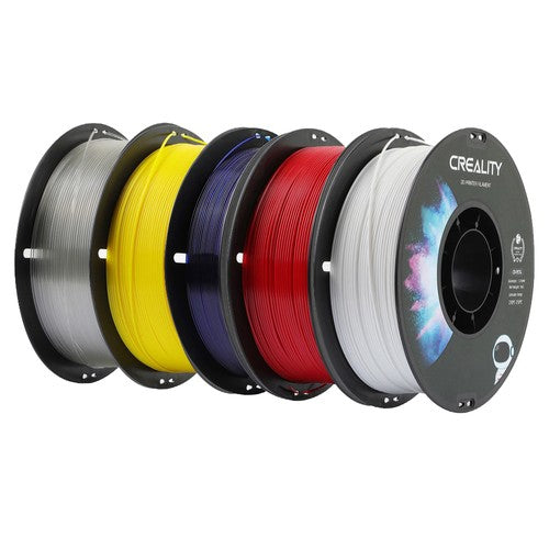 5kg Creality CR-PETG Filament - (1kg Transparent Color + 1kg Yellow + 1kg Transparent Blue + 1kg Red + 1kg White)