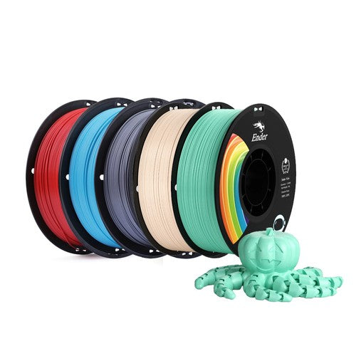 5kg Creality Ender-PLA Pro (PLA+) Filament - (1kg Blue + 1kg Beige + 1kg Green + 1kg Gray + 1kg  Red )