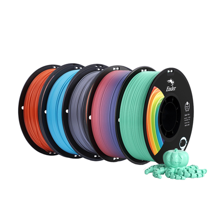 5kg Creality Ender-PLA Pro (PLA+) Filament - (1kg Orange + 1kg Blue + 1kg Gray + 1kg Green + 1kg Rainbow)