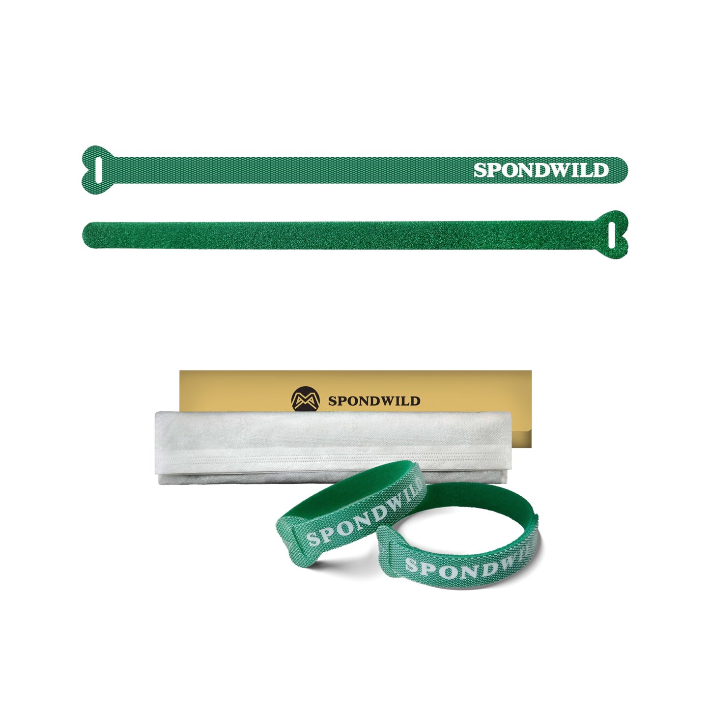 9.8 Inch Reusable Cable Ties - Adjustable Multi-Purpose Wire Ties for Home Office Cord Management(Green,40Pcs)