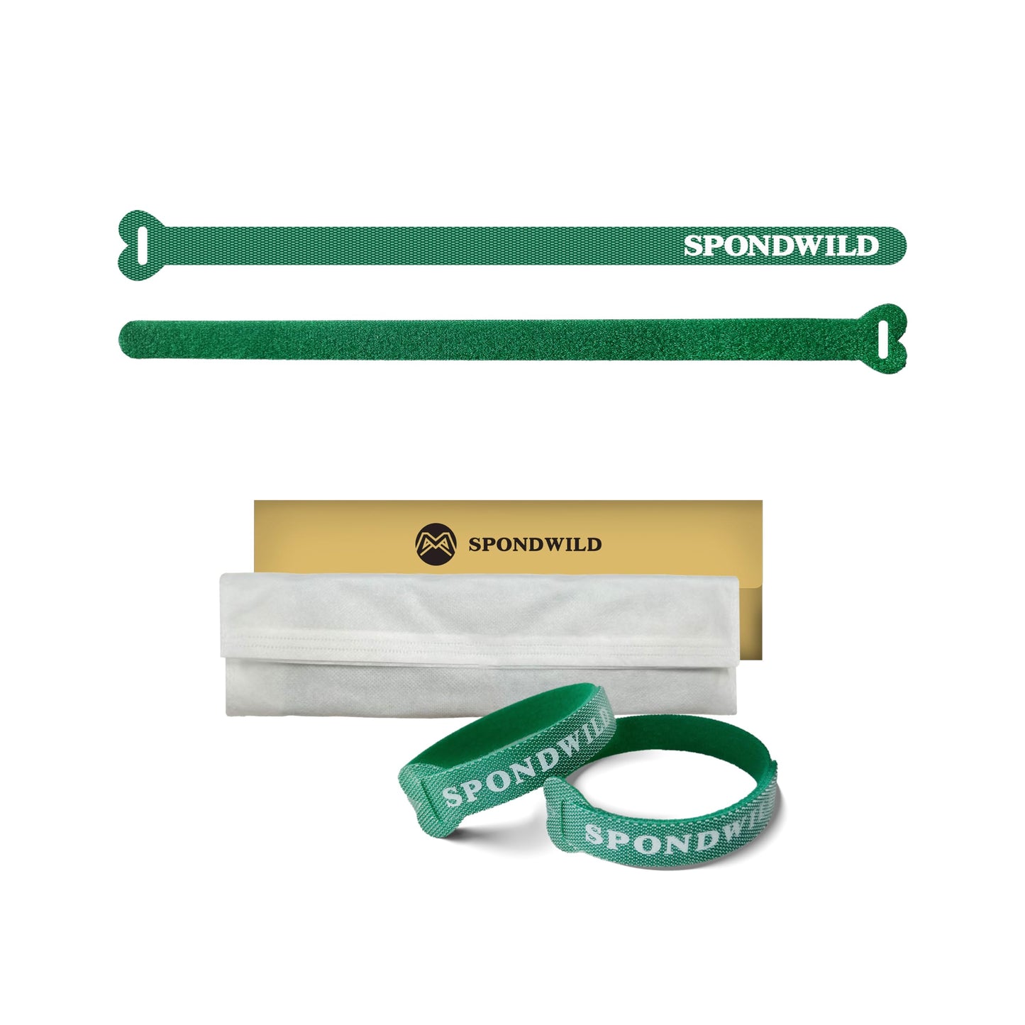 9.8 Inch Reusable Cable Ties - Adjustable Multi-Purpose Wire Ties for Home Office Cord Management(Green,40Pcs)