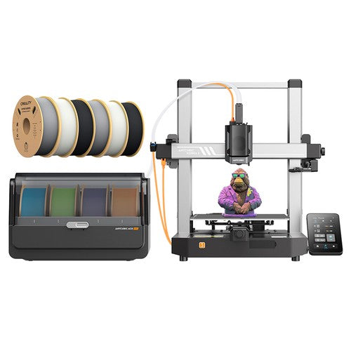 Anycubic Kobra 3 3D Printer Combo + 6kg Creality Hyper-PLA Filament - 2kg Black/White/Gray