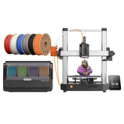 Anycubic Kobra 3 3D Printer Combo  + 6kg Creality Hyper-PLA Filament -Black + Red + Blue + Grey + White + Orange
