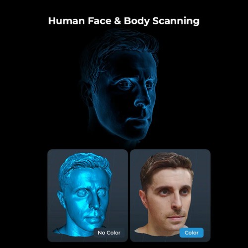 Creality CR-Scan Ferret SE 3D Scanner, Infrared Light Source, Up to 30 fps Scan Speed, 0.1mm Accuracy, 24-bit Full-Color Scanning, Anti-Shake Tracking, 560x820mm Single Capture Range, 150x150mm Minimum Scanning