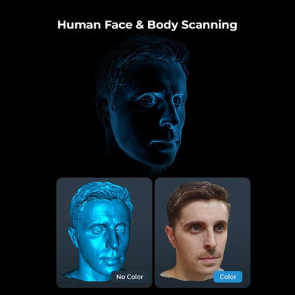 Creality CR-Scan Ferret SE 3D Scanner, Infrared Light Source, Up to 30 fps Scan Speed, 0.1mm Accuracy, 24-bit Full-Color Scanning, Anti-Shake Tracking, 560x820mm Single Capture Range, 150x150mm Minimum Scanning