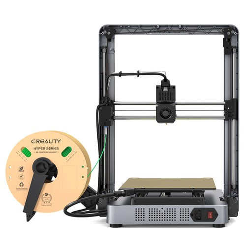 Creality Ender-3 V3 3D Printer, Auto-Leveling, 600mm/s Max Printing Speed, 0.2mm Printing Accuracy, Dual-Gear Direct Extruder, Input Shaping, Color Touch Screen, WiFi Connection, 220x220x250mm
