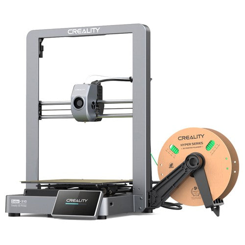 Creality Ender-3 V3 3D Printer, Auto-Leveling, 600mm/s Max Printing Speed, 0.2mm Printing Accuracy, Dual-Gear Direct Extruder, Input Shaping, Color Touch Screen, WiFi Connection, 220x220x250mm