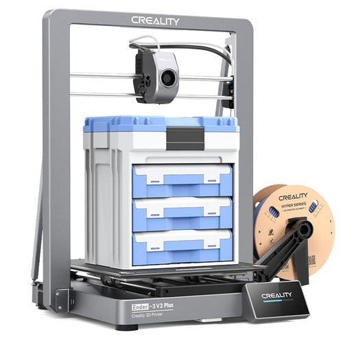 Creality Ender-3 V3 Plus 3D Printer + 6kg Creality Hyper PLA Filament - Black+Red+Blue+Grey+White+Orange