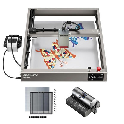 Creality Falcon2 40W Laser Engraver Cutter + Rotary Roller + H44 Laser Bed
