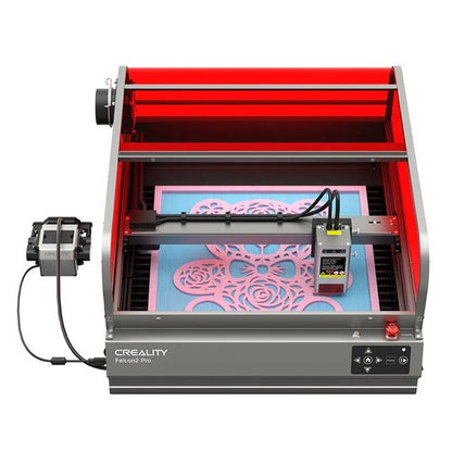 Creality Falcon2 Pro Laser Engraver 60W with 1.6W Laser Module, FDA Class1, Fully Enclosed & Drawer Design, Lid-open Safety Stop, Air Assist, Built-in Camera, 700mm/min Max Speed, 400*400mm