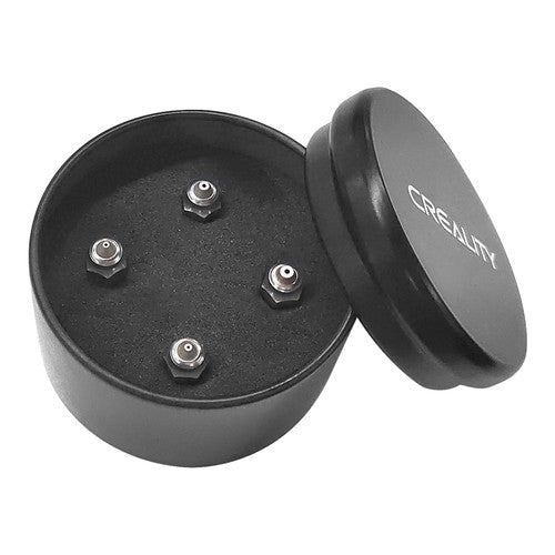 Creality High Flow Nozzle Kit 4pcs for K1 / K1 Max, Hardened Steel（2*0.4mm, 1*0.6mm, 1*0.8mm）