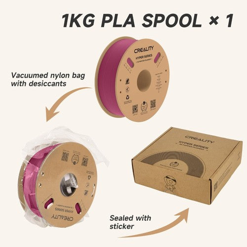 Creality Hyper-PLA Filament 1kg - Strawberry Red