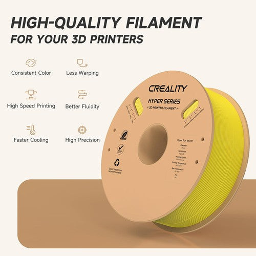 Creality Hyper-PLA Filament 1kg - Yellow