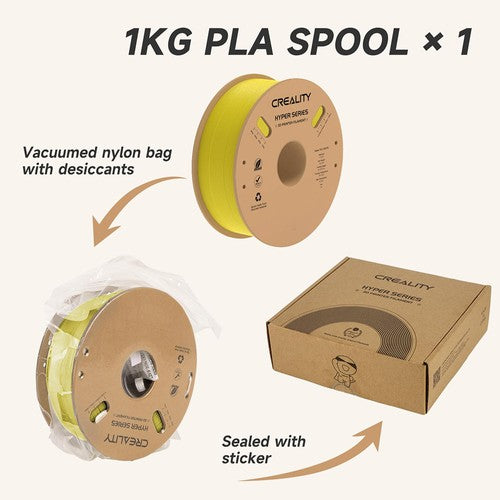 Creality Hyper-PLA Filament 1kg - Yellow