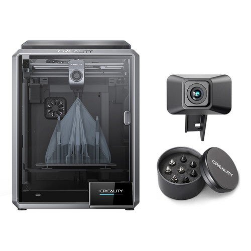 Creality K1 3D Printer Updated Version + K1 Upgrade Pack (AI Camera + 8pcs Nozzle Kit)