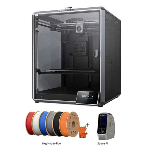 Creality K1 Max 3D Printer + Space Pi Dryer + 6kg Creality Hyper-PLA - Black + Red + Blue + Gray + White + Orange