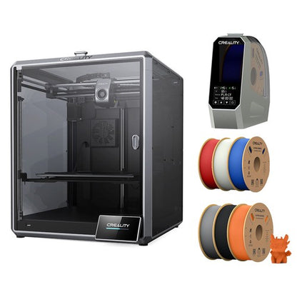 Creality K1 Max 3D Printer + Space Pi Dryer + 6kg Creality Hyper-PLA - Black + Red + Blue + Gray + White + Orange