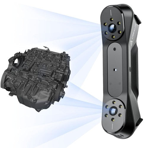 Creality Raptor 3D Scanner, Hybrid Blue Laser NIR, 60fps Scanning Speed, Objects Between 5-2000mm, 24-bit Full-Color Scan, 0.02mm Accuracy, Anti-shaking