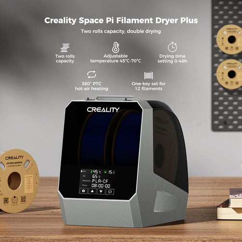 Creality Space Pi Plus Filament Dryer + 4kg Creality Hyper PLA-CF Filament - 1kg Purple + 1kg Greyish Yellow + 1kg Dark Green + 1kg Ochre