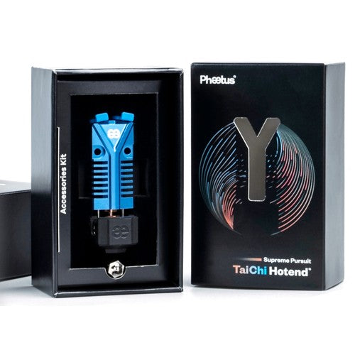 Phaetus Two-in-One TaiChi Hotend, for Creality Ender & Creality CR, Integrated Double Feed Port, One-Hand Nozzle Changing,  0.25mm Heat Break, Compatible with All Thermoplastic Filaments, PLA, ABS, PETG, TPU, PP, PC, PA, PEEK, PEI and PLA-CF, Black
