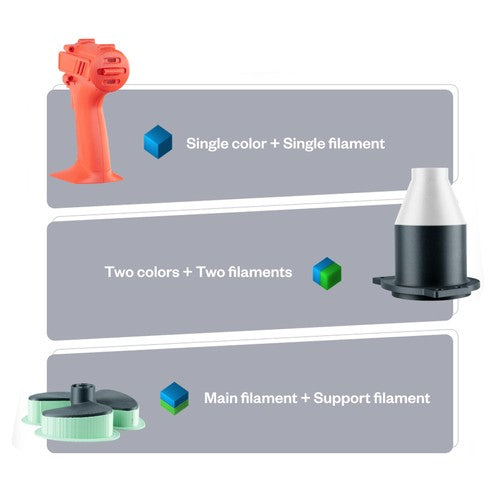 Phaetus Two-in-One TaiChi Hotend, for Creality Ender & Creality CR, Integrated Double Feed Port, One-Hand Nozzle Changing,  0.25mm Heat Break, Compatible with All Thermoplastic Filaments, PLA, ABS, PETG, TPU, PP, PC, PA, PEEK, PEI and PLA-CF, Black